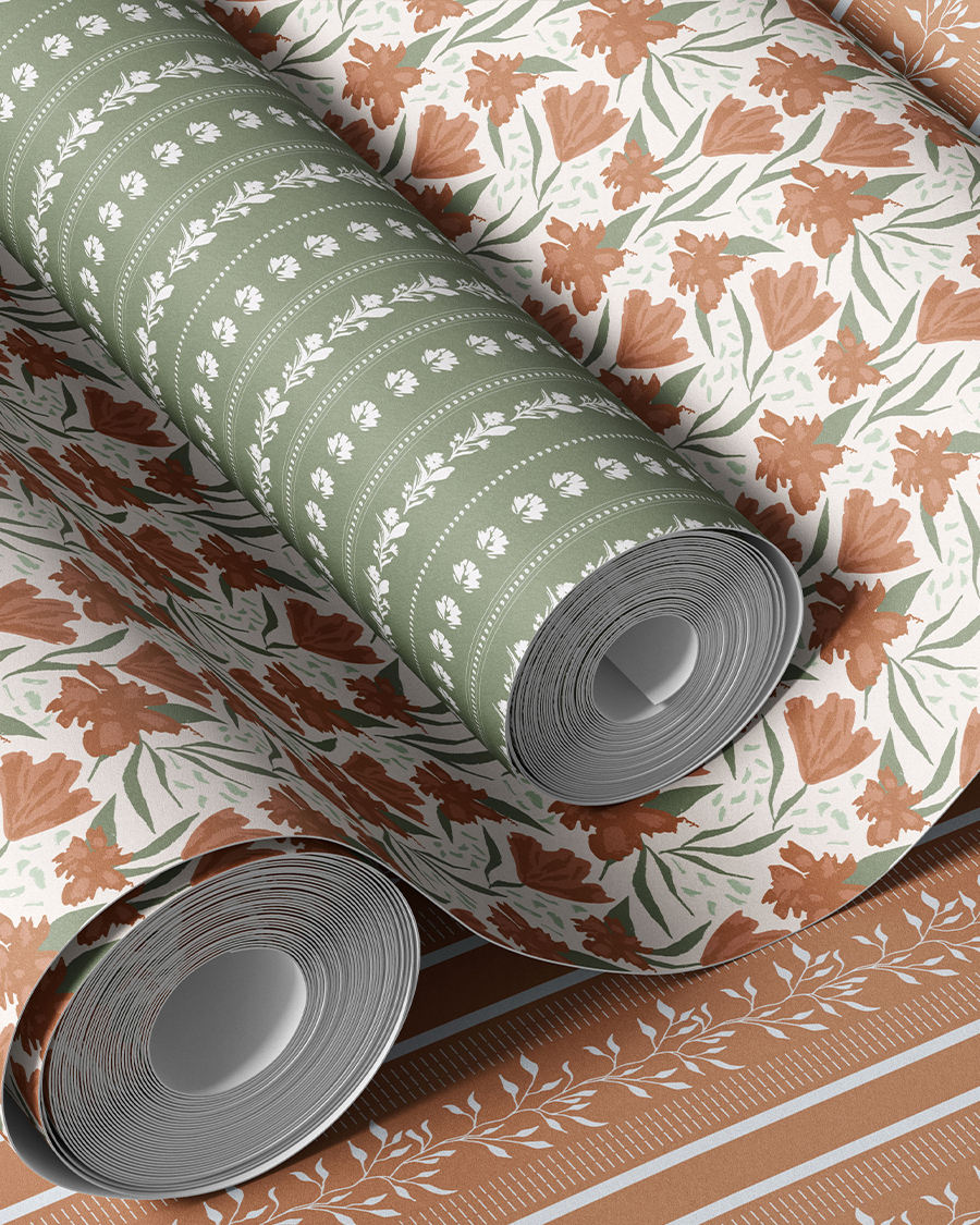 Artwork used as a surface pattern